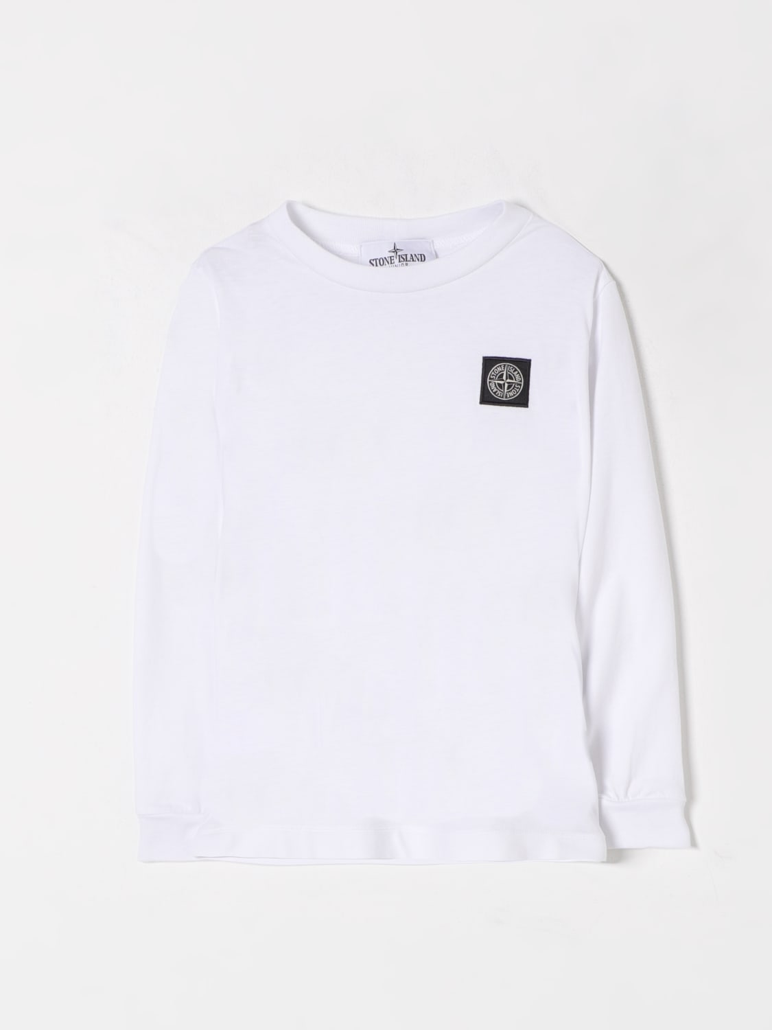 STONE ISLAND JUNIOR CAMISETA: Camiseta niños Stone Island Junior, Blanco - Img 1