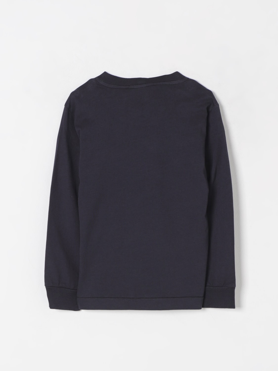 STONE ISLAND JUNIOR T-SHIRT: T-shirt in cotone con mini logo Stone Island Junior, Blue - Img 2