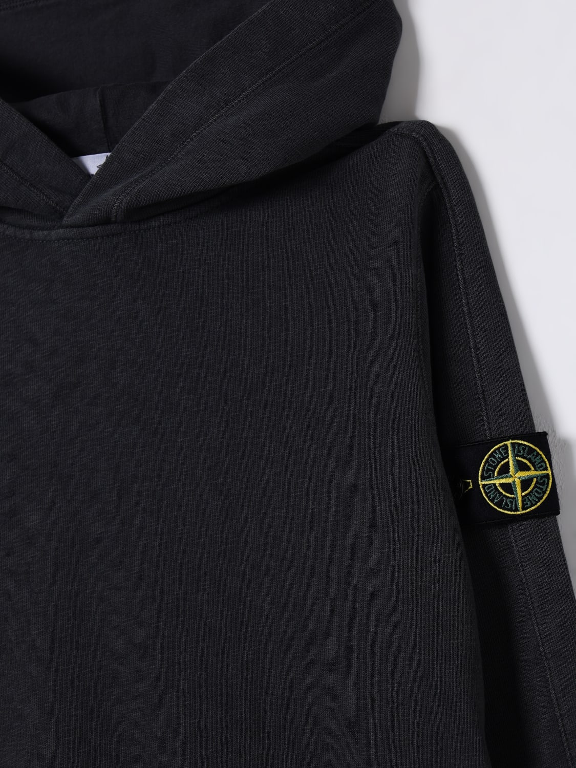 STONE ISLAND JUNIOR SWEATER: Sweater kids Stone Island Junior, Charcoal - Img 3