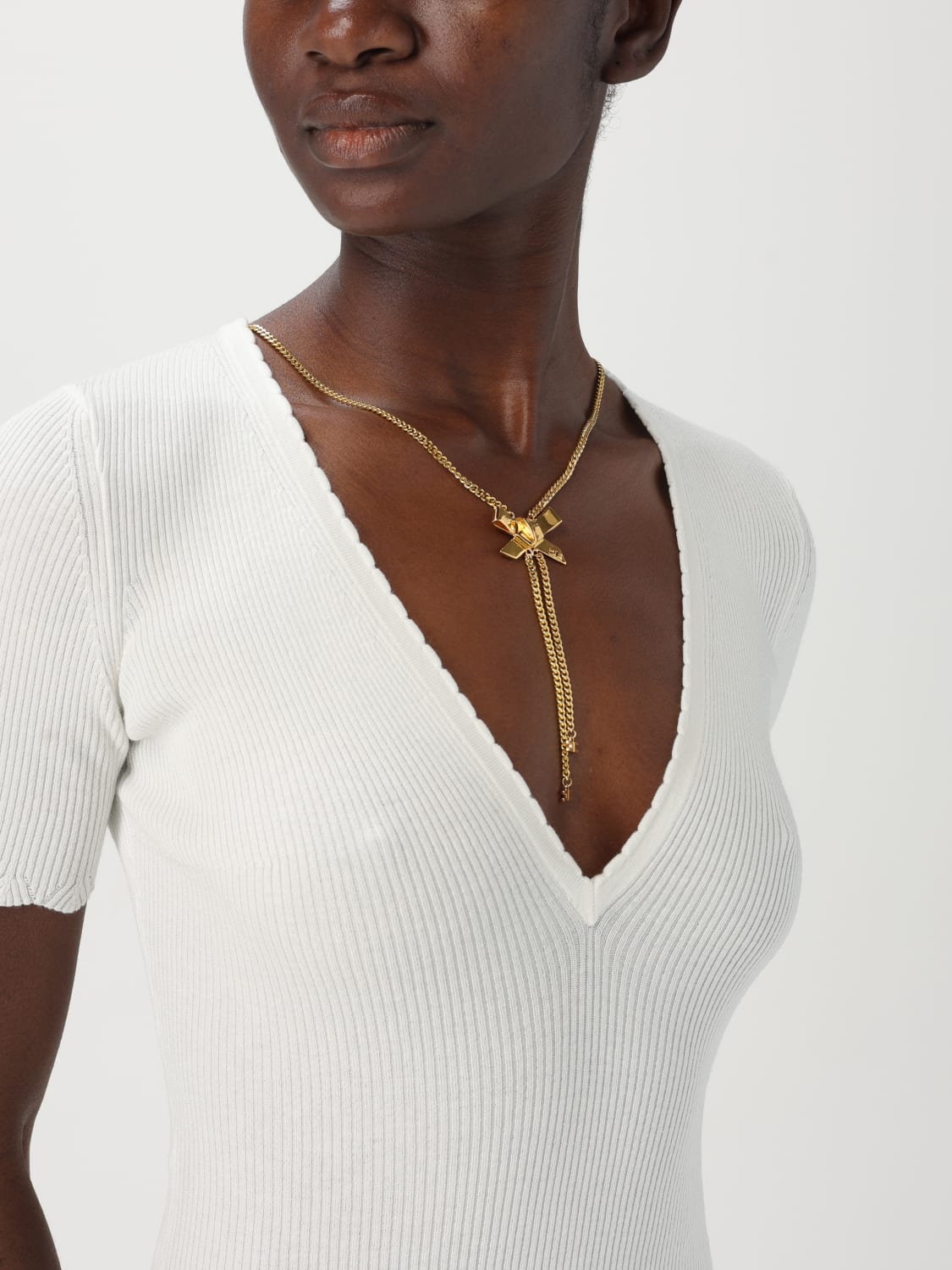 ワンピース ELISABETTA FRANCHI Woman Dress Ivory AM53S 360 ELISABETTA FRANCHI: Dress woman - Ivory | Elisabetta Franchi
