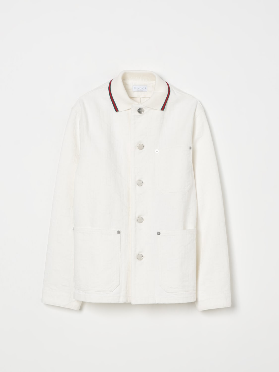 GUCCI CHAQUETA: Chaqueta niños Gucci, Blanco - Img 1