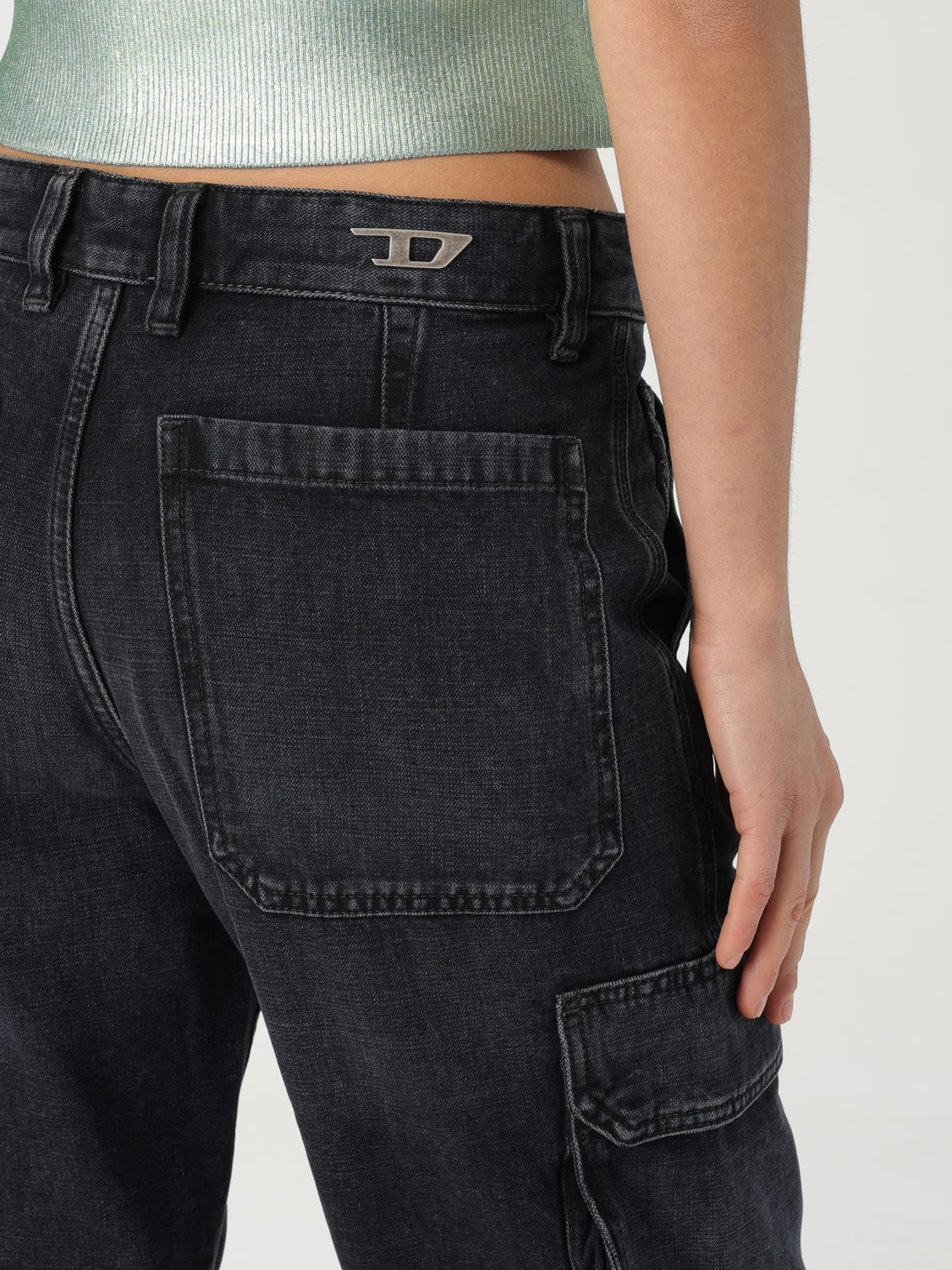 デニム・ジーパン DIESEL Woman Jeans Black A16356008Z9 02 DIESEL: Pants woman - Black | Diesel jeans A16356008Z9