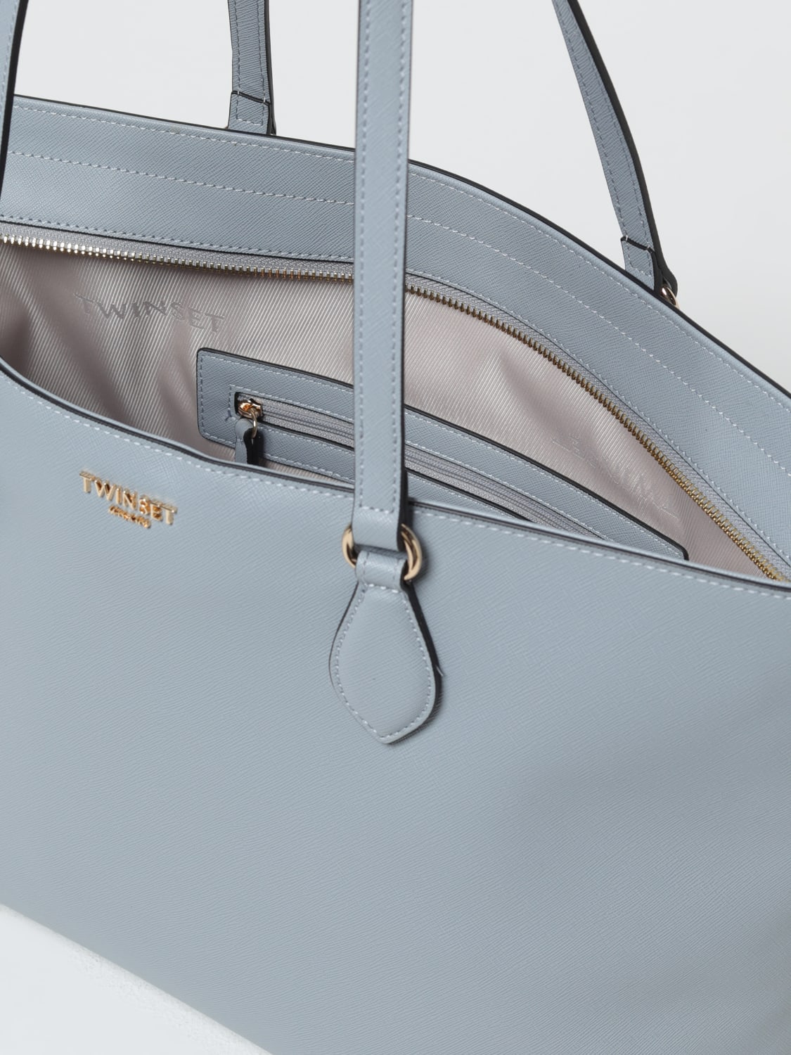 TWINSET TOTE BAG: Mini bag woman Twinset, Gnawed Blue - Img 3