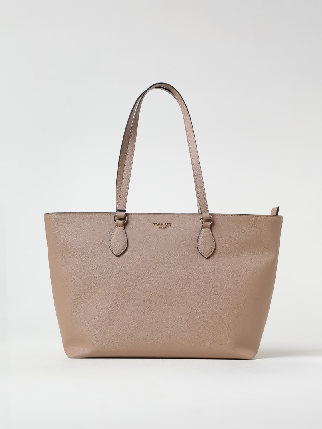 TWINSET BORSA TOTE: Borsa tote in pelle sintetica Twinset, Corda - Img 1