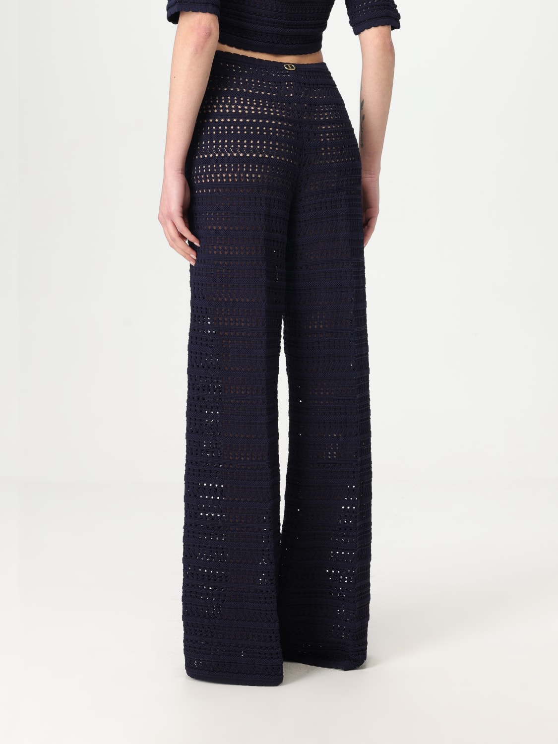 TWINSET PANTS: Pants woman Twinset, Blue - Img 3