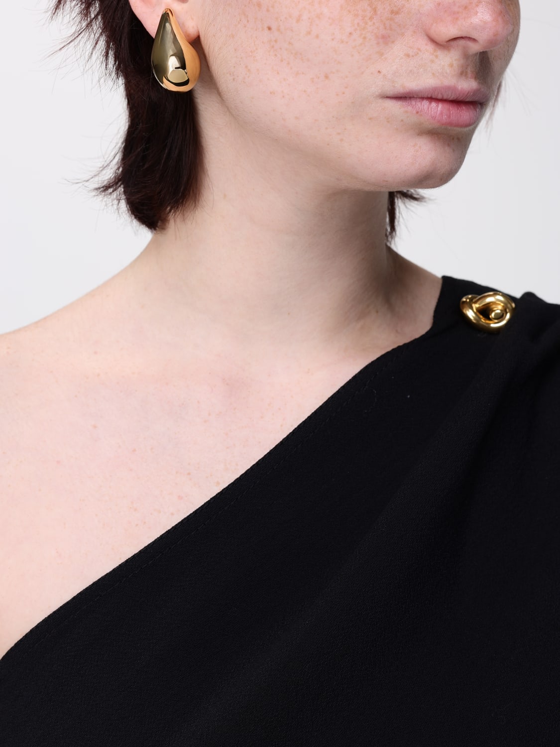 BOTTEGA VENETA GIOIELLI: Orecchini Drop Small Bottega Veneta in argento 925, Giallo - Img 2