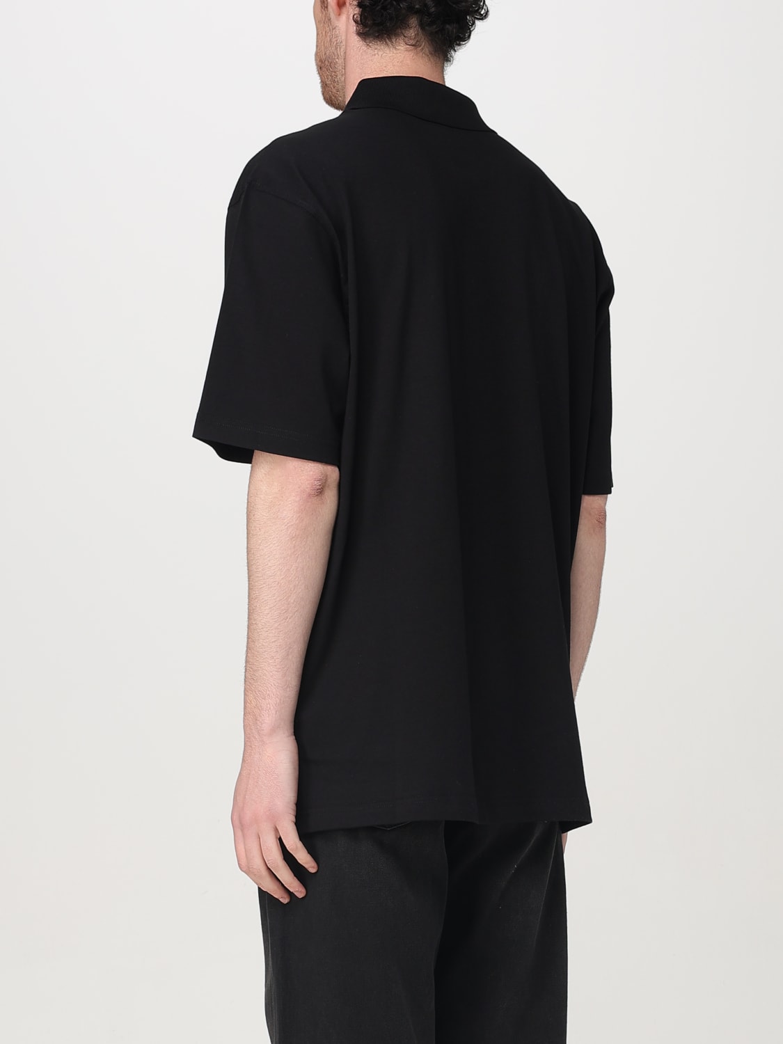 直営店購入！DIESEL ブラック ポロシャツ DIESEL ディーゼル ポロシャツ メンズ ブラック オーバルD T