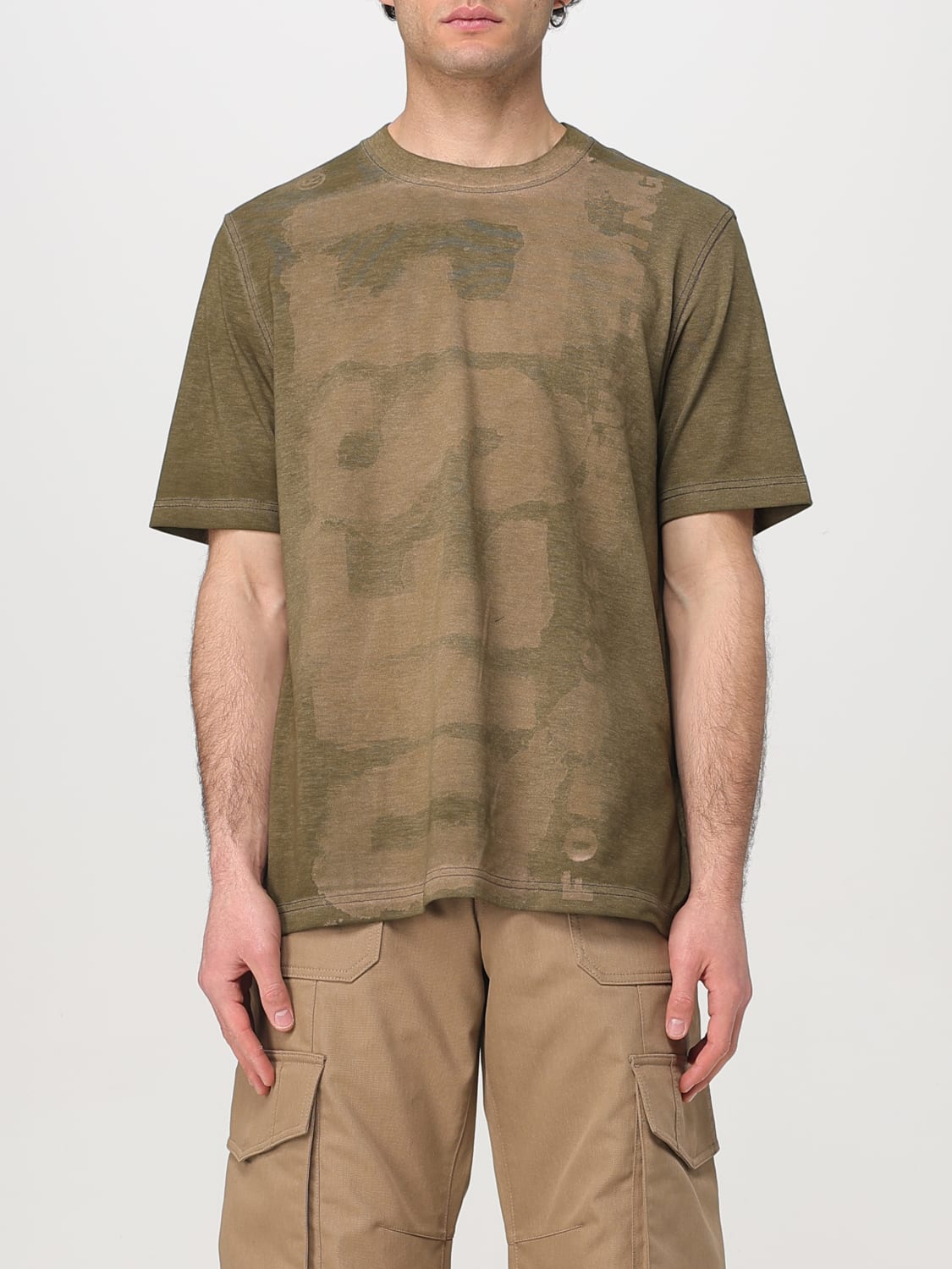 Tシャツ・カットソー DIESEL Men T-shirt Green A172550EGBJ 51FA DIESEL: Shirt men - Green | Diesel t-shirt A172550EGBJ