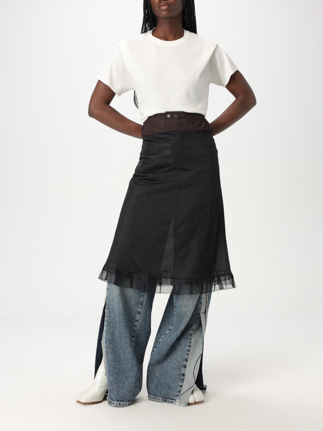 スカート MAISON MARGIELA Woman Skirt Black S51ME0030MTJ023 900 MAISON MARGIELA: Skirt woman - Black | Maison Margiela skirt