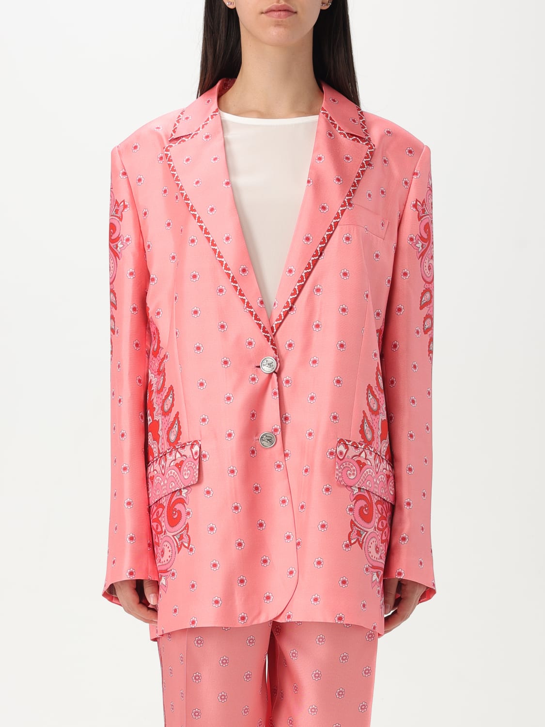 アウターその他 ETRO Woman Blazer Pink WRCA006899SP1B1 X0872 ETRO: Blazer woman - Pink | Etro blazer WRCA006899SP1B1