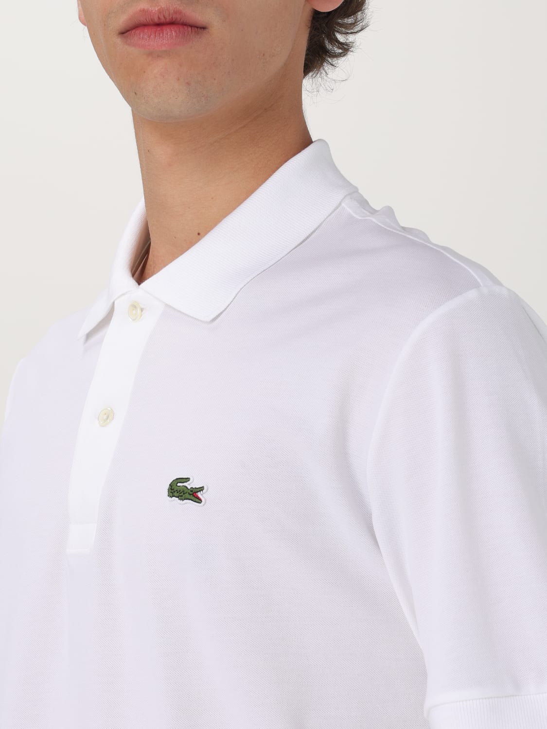 Tシャツ・カットソー LACOSTE Men T Shirts PH9851 001 White LACOSTE: T-shirt men - White | Lacoste polo shirt PH9851