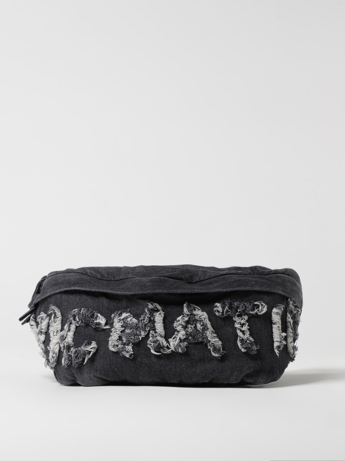 VIC MATIÉ MARSUPIO: Marsupio Vic Matiè in denim e pelle , Grigio - Img 1