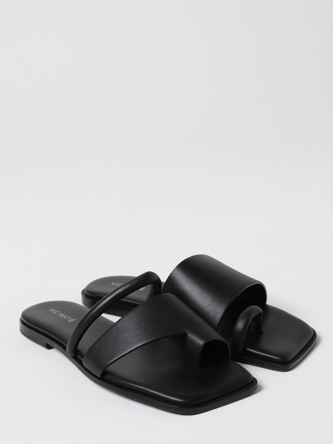 VIC MATIÉ HEELED SANDAL: Flat sandals woman Vic MatiÉ, Black - Img 2