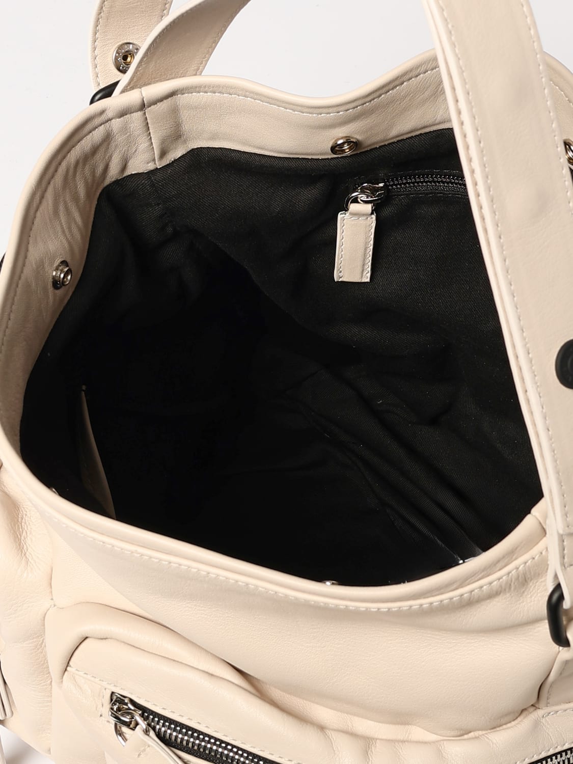 VIC MATIÉ BORSA A SPALLA: Borsa Vic Matiè in pelle , Bianco - Img 4