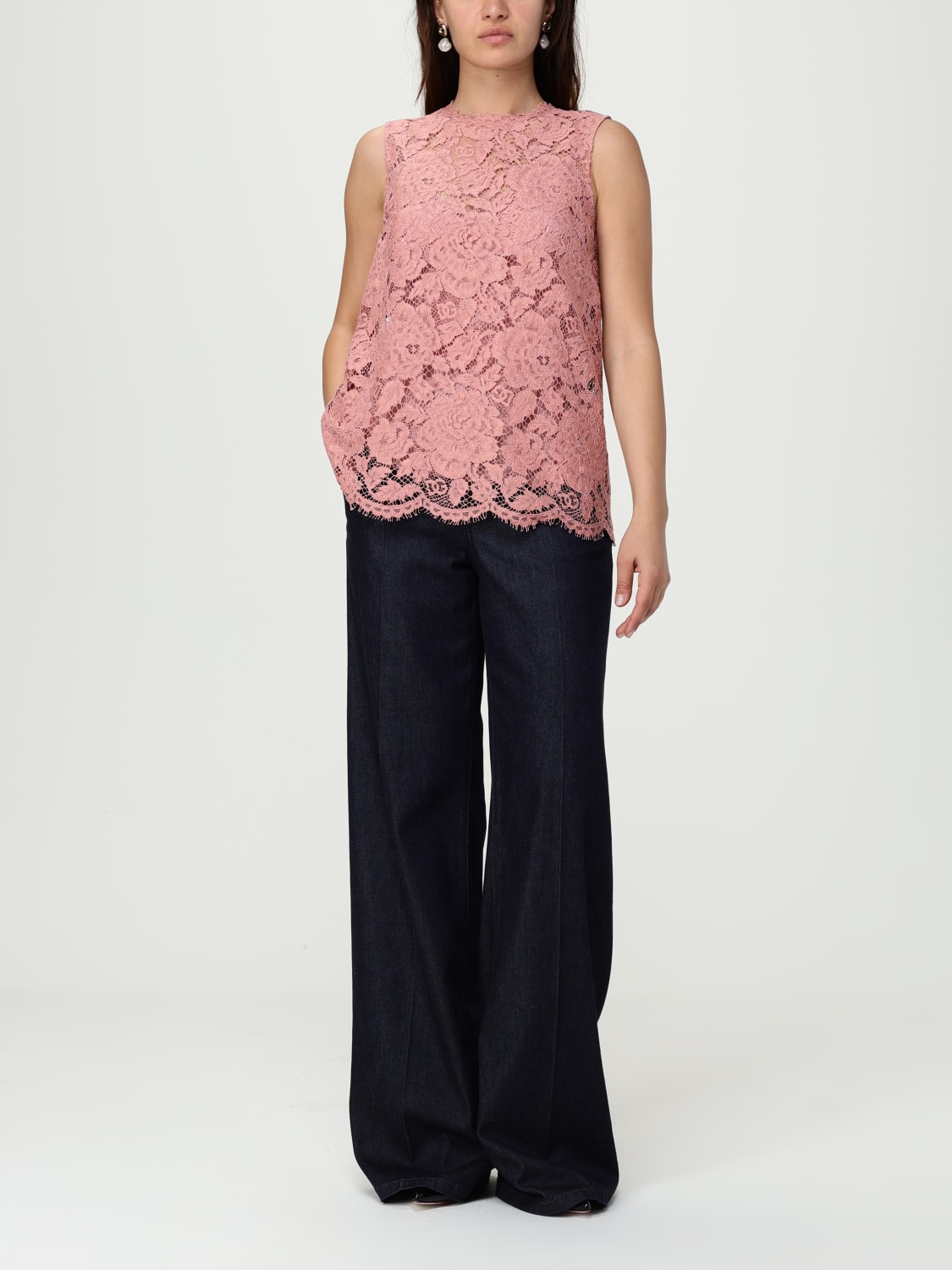 DOLCE & GABBANA TOP: T-shirt damen Dolce & Gabbana, Pink - Img 2