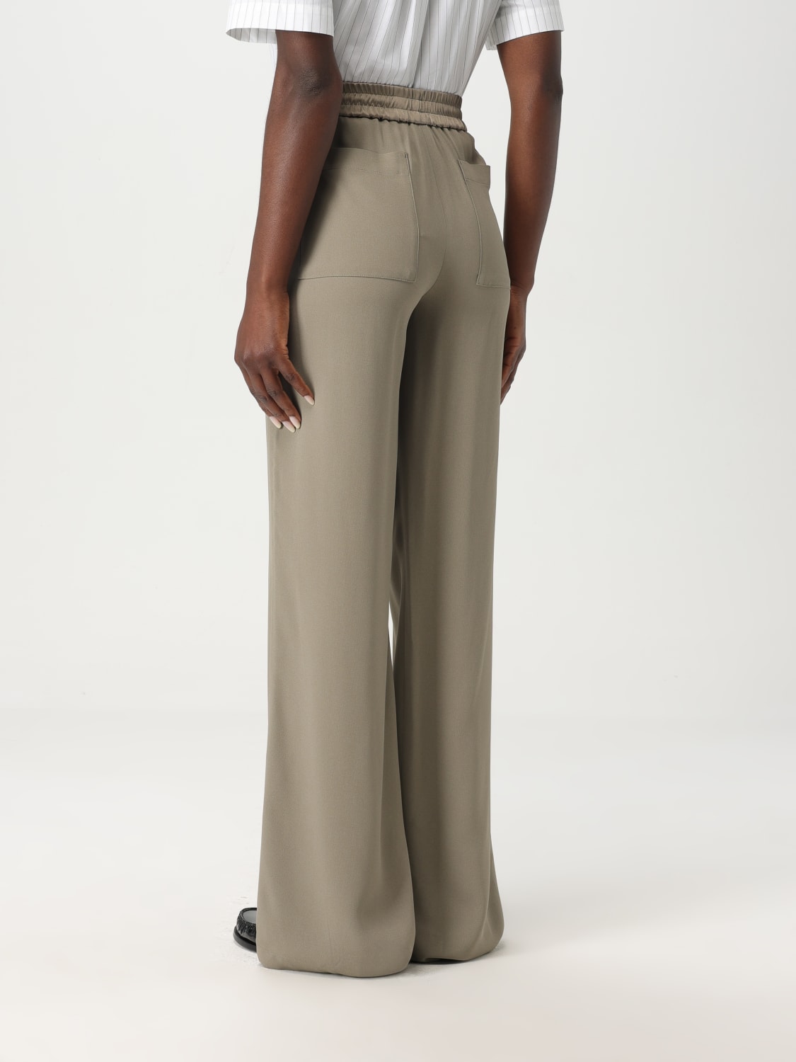 AMI PARIS PANTALONI: Pantalone Ami Paris in crêpe, Beige - Img 2