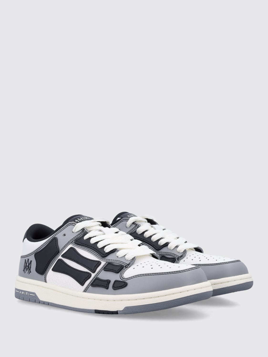 AMIRI SNEAKERS: Sneakers Skel Amiri in pelle , Nero - Img 2