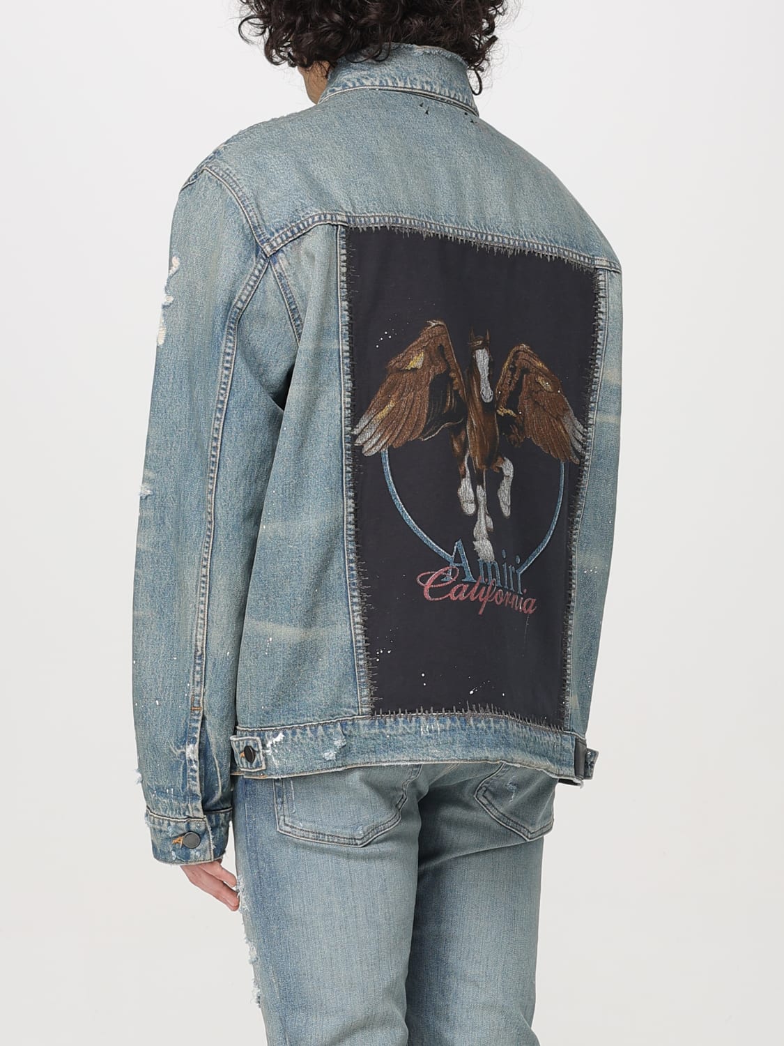 AMIRI CHAQUETA: Americana hombre Amiri, Azul Oscuro - Img 3