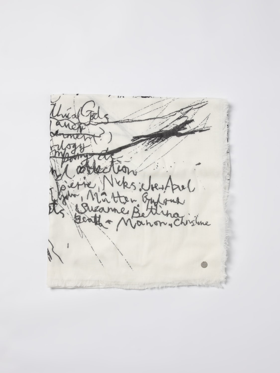 ANN DEMEULEMEESTER SCARF: Scarf men Ann Demeulemeester, Natural - Img 1