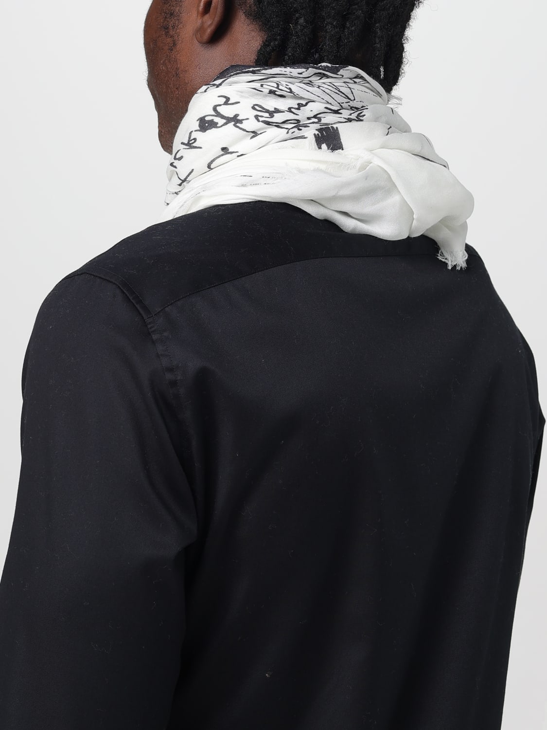 ANN DEMEULEMEESTER SCARF: Scarf men Ann Demeulemeester, Natural - Img 4