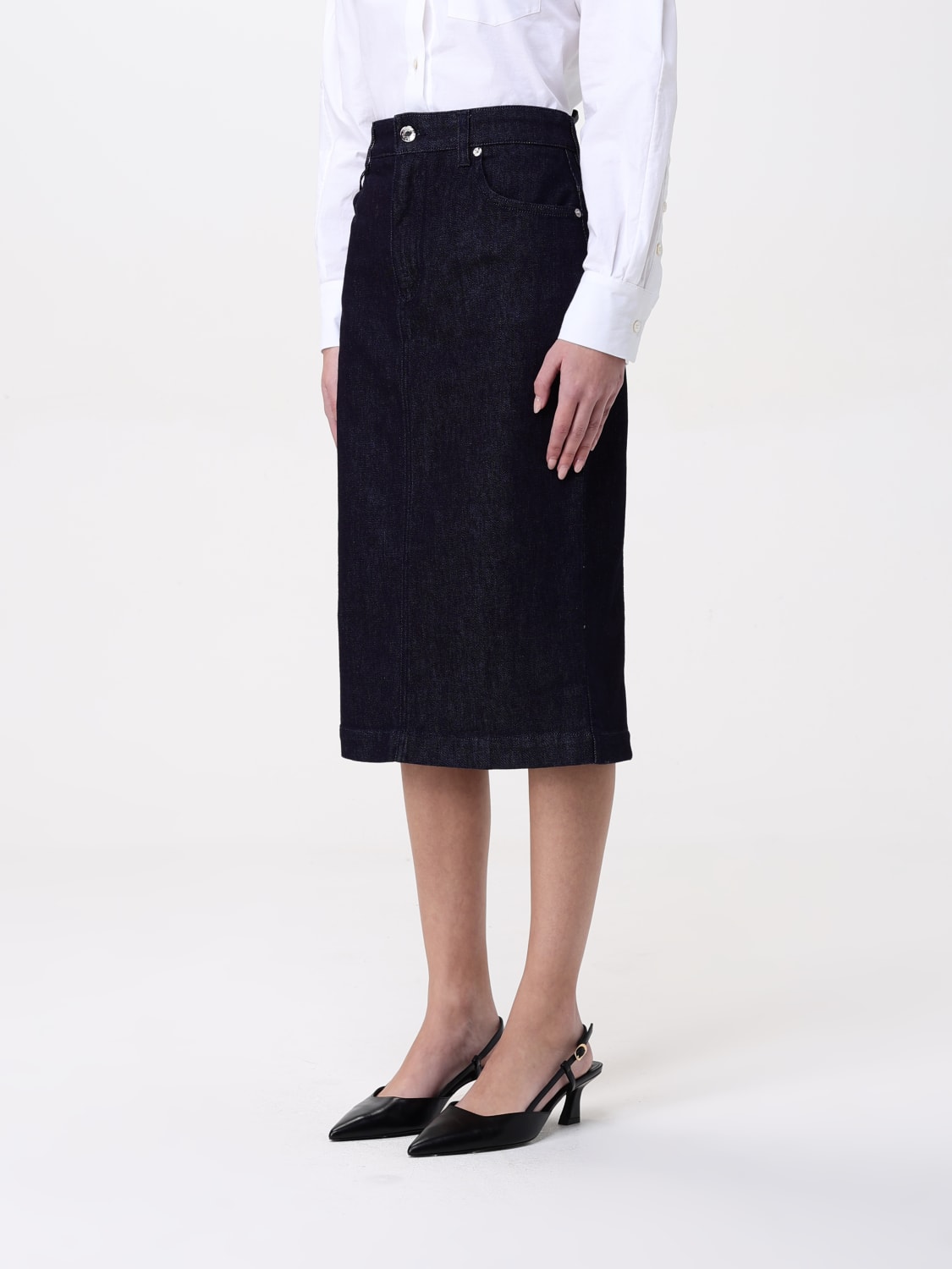スカート Dolce & Gabbana SS25 Denim skirt (F4CYADG8MS5 S9001) Denim mini skirt with rips in Blue for Women | Dolce&Gabbana® US