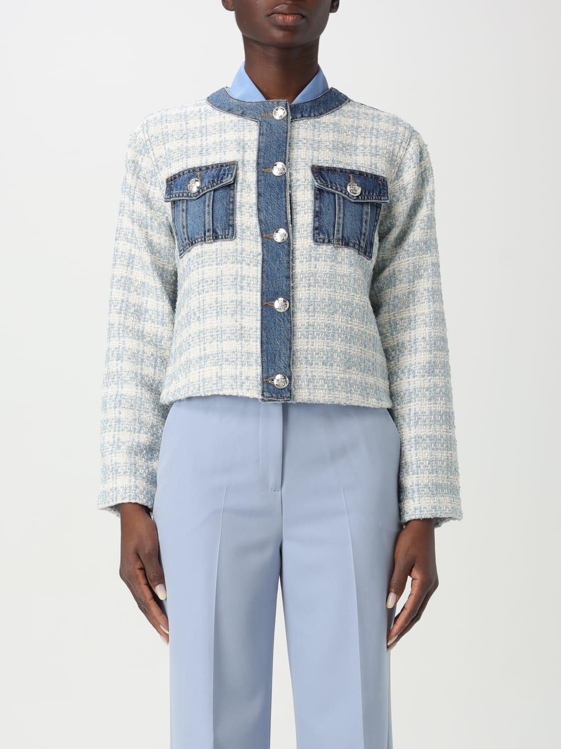 ジャケット LIU JO Woman Jacket White UA5262DS059 78569 LIU JO: women's jacket - White | Liu Jo giacca UA5262DS059