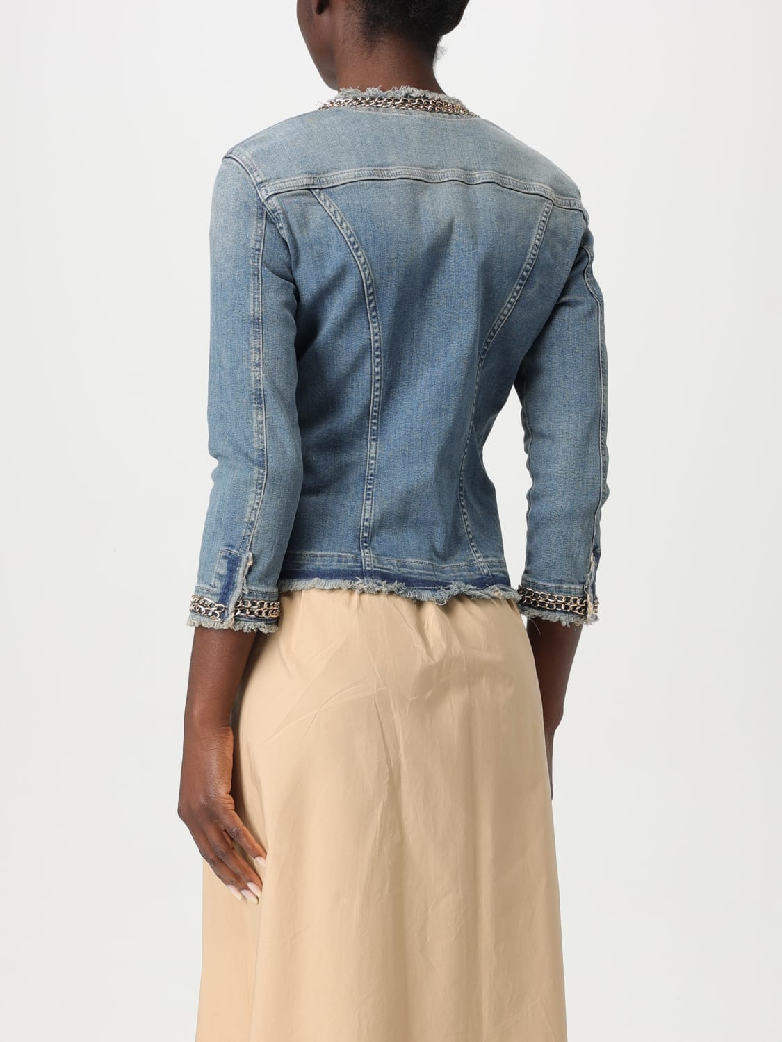 ジャケット LIU JO Woman Jacket Blue UXX039D4128 77556 LIU JO: women's jacket - Blue | Liu Jo jacket UXX039D4128