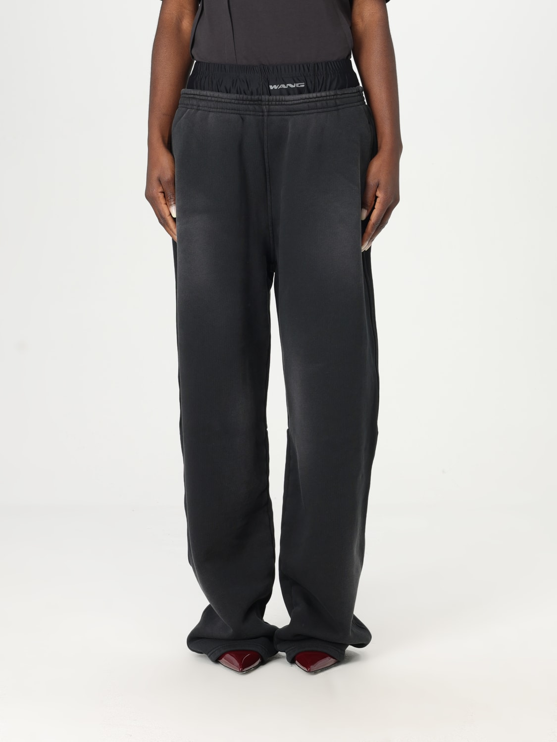パンツ ALEXANDER WANG Women Straight Pants 1WC4244778 001 Black ALEXANDER WANG: Pants woman - Black | Alexander Wang pants