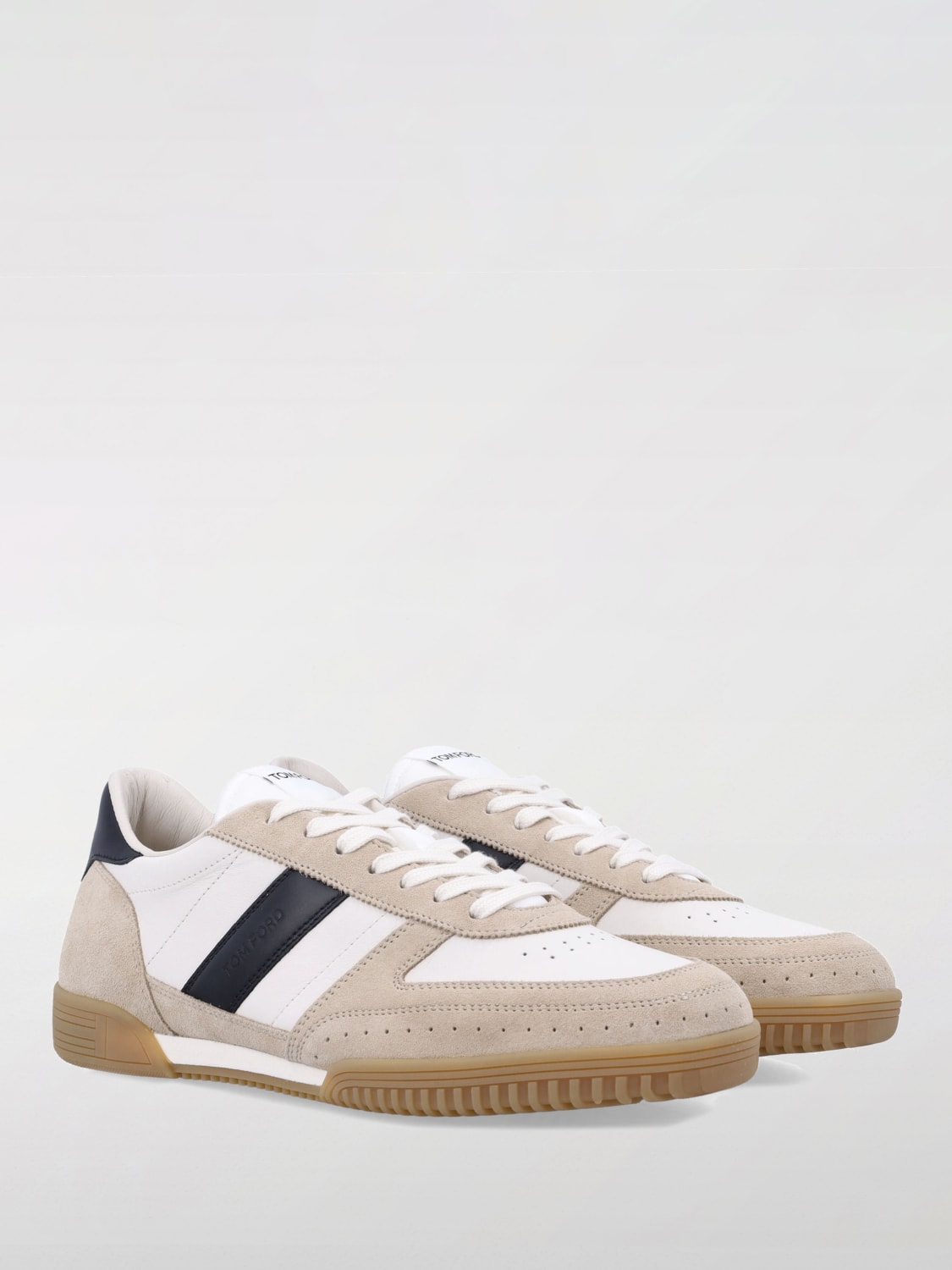 スニーカー TOM FORD Men Sneakers Beige J1539LCL457N 5J001 SUEDE TERENCE SNEAKER | Tom Ford Fashion