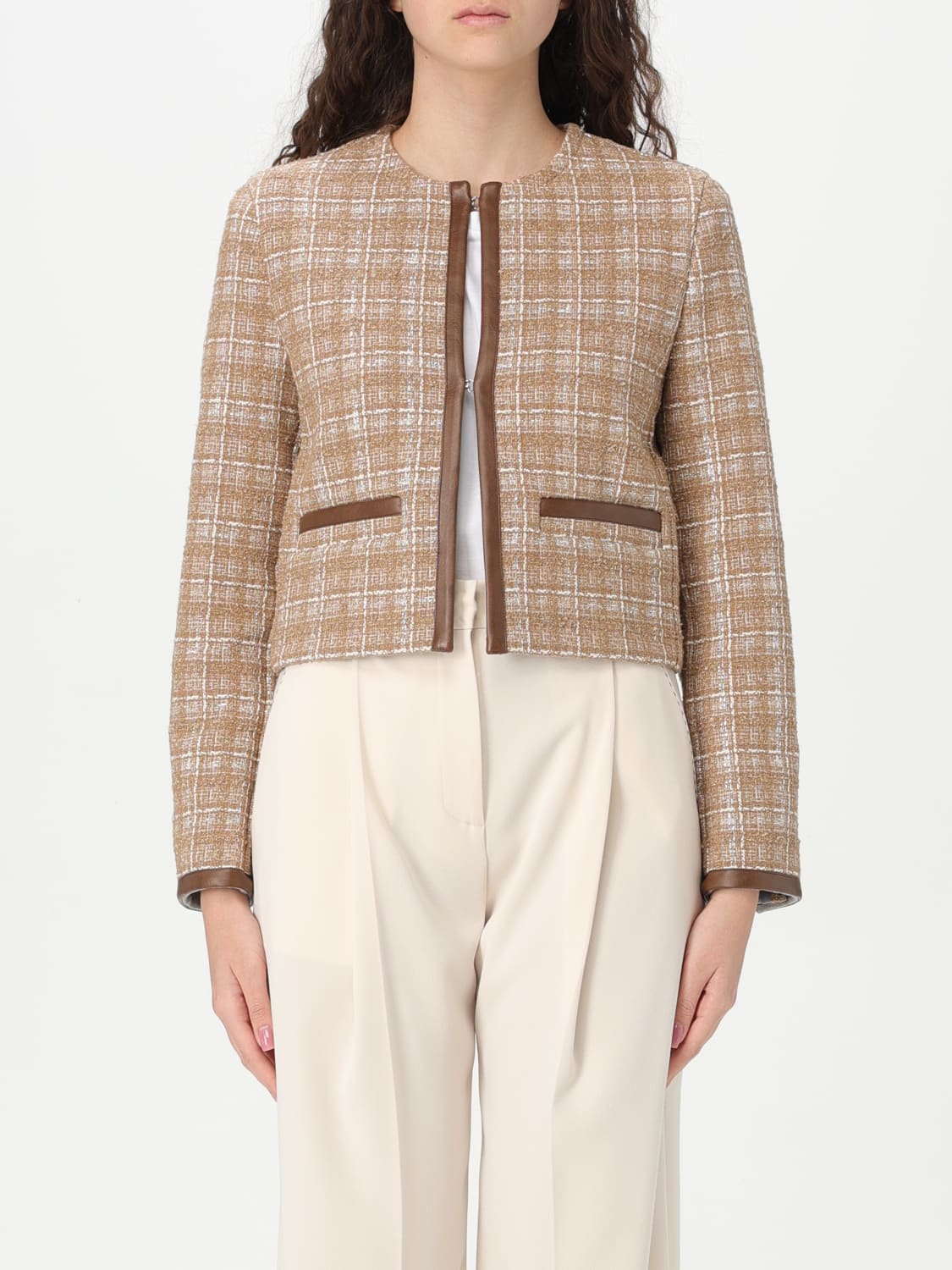 ジャケット PINKO Woman Jacket Beige 104834A2BR CI8 PINKO: women's jacket - Beige | Pinko jacket 104834A2BR