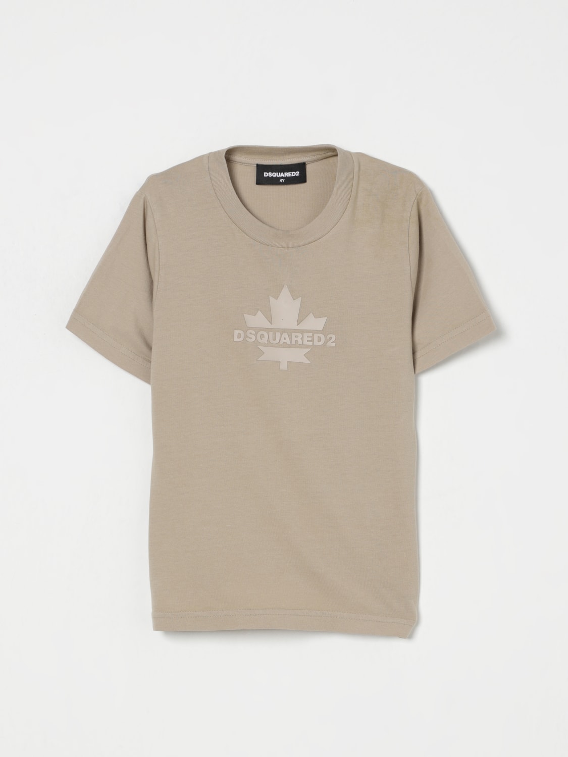DSQUARED2 CAMISETA: Camiseta niños Dsquared2, Beige - Img 1