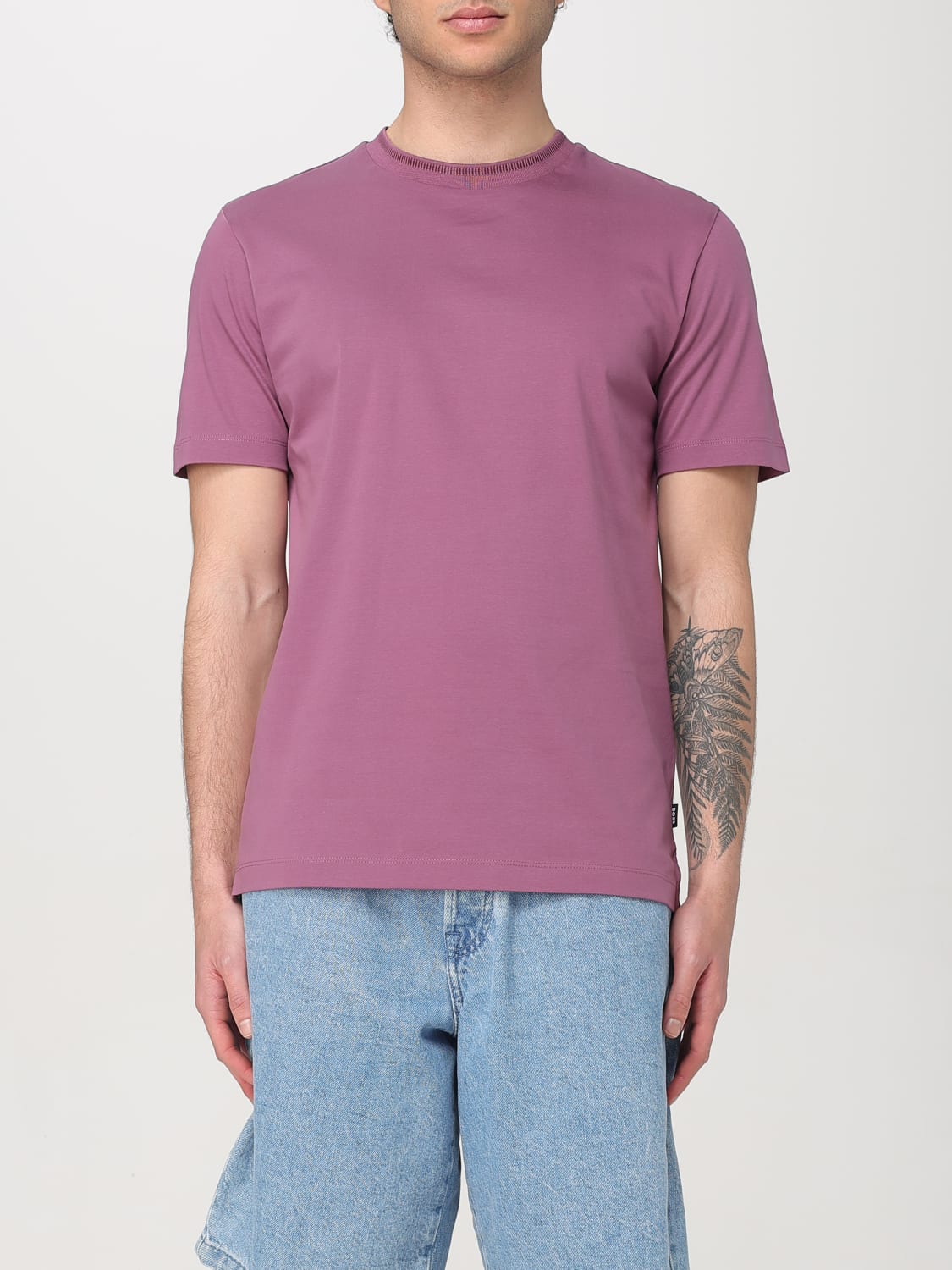 BOSS T-SHIRT: T-shirt men Boss, Violet - Img 1