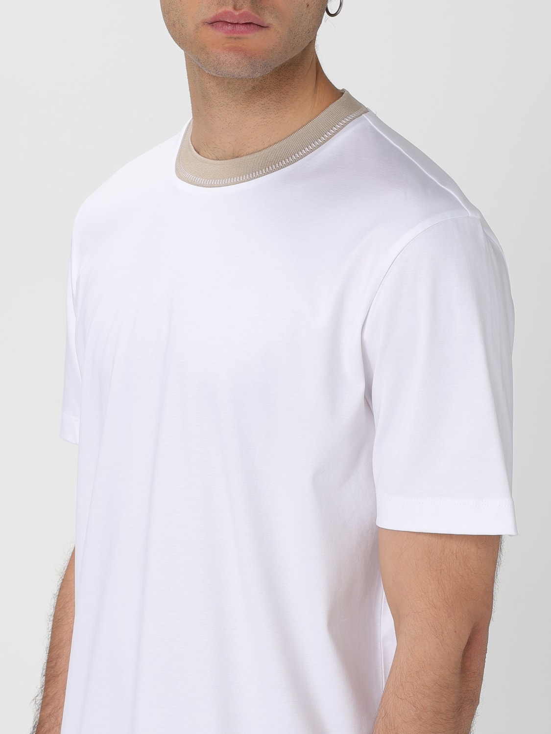 BOSS T-SHIRT: T-shirt men Boss, White 1 - Img 3