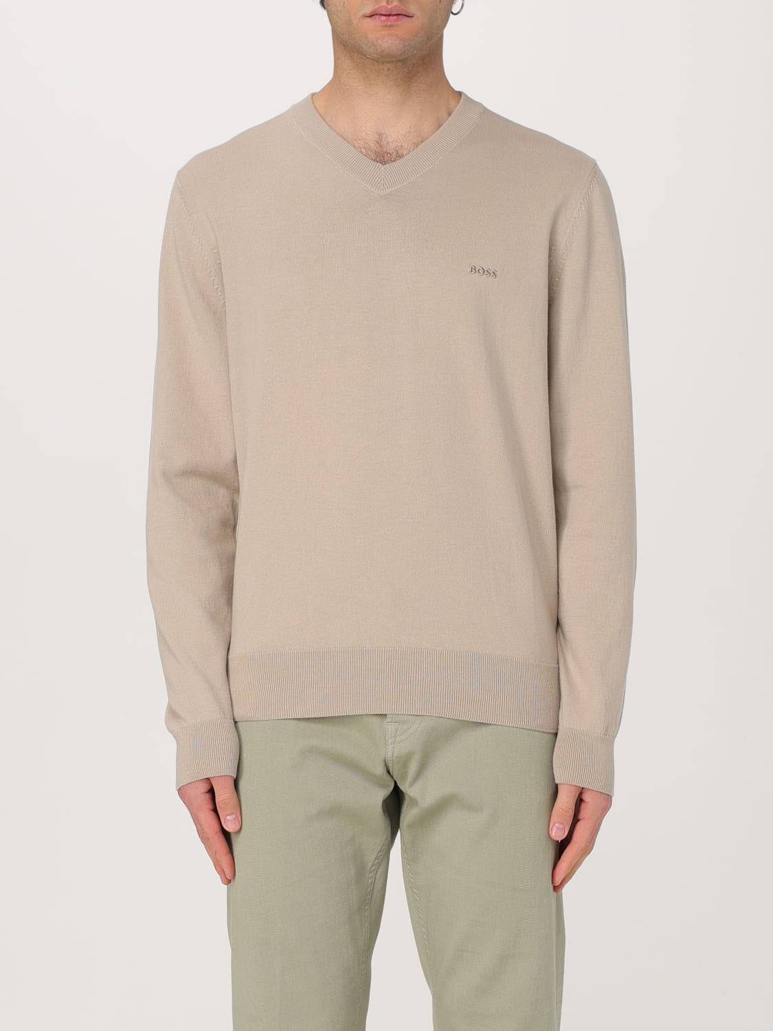 BOSS SWEATER: Sweater men Boss, Beige - Img 1