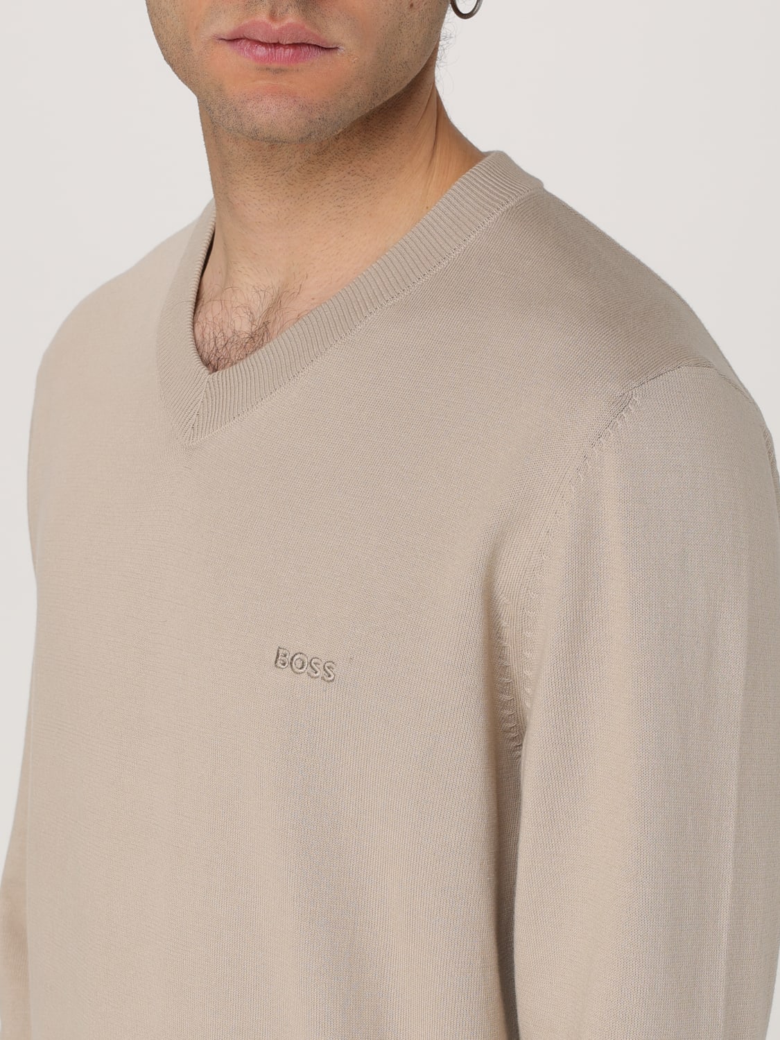 BOSS SWEATER: Sweater men Boss, Beige - Img 3