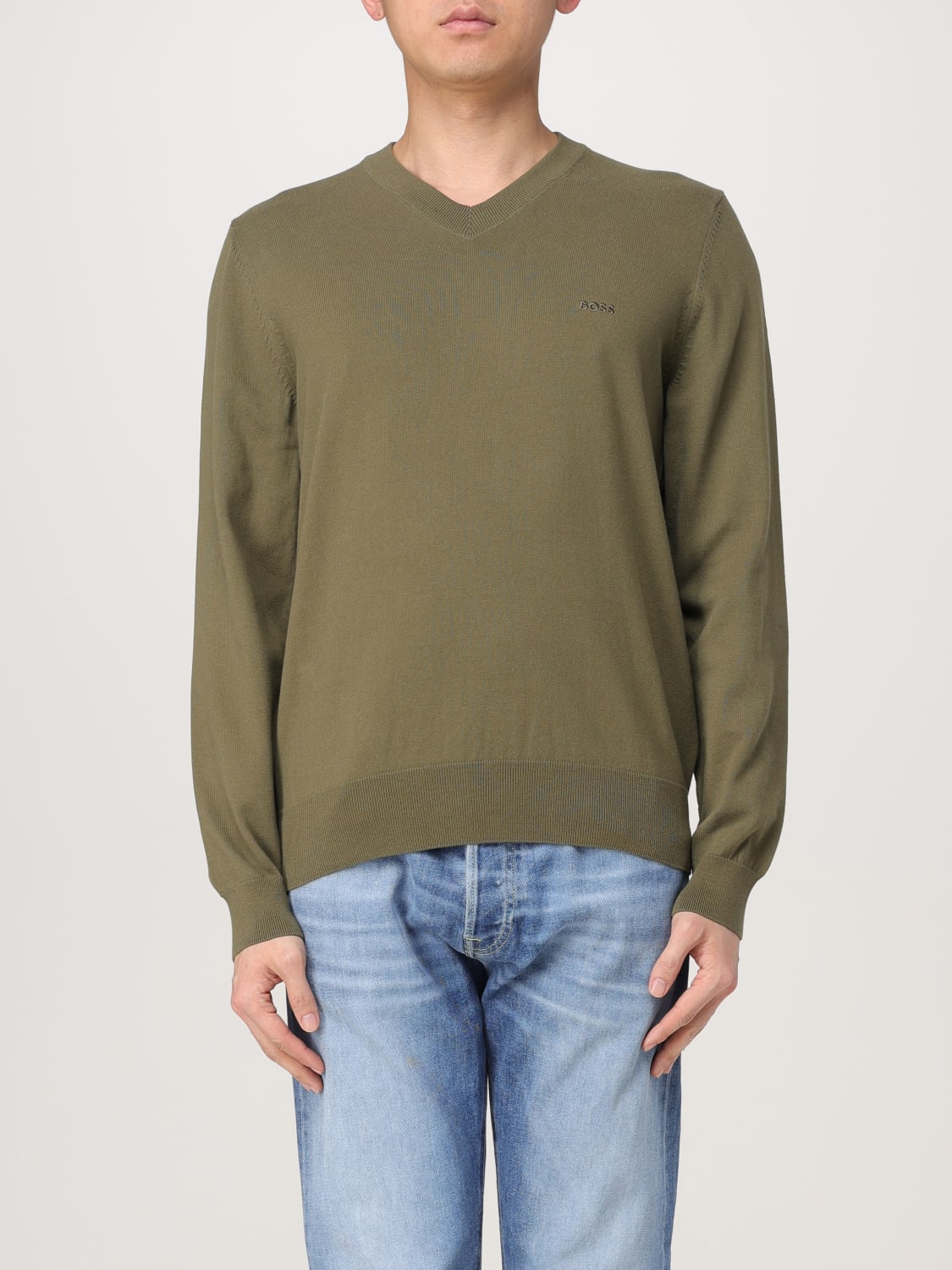 BOSS PULL: Pull homme Boss, Marron - Img 1