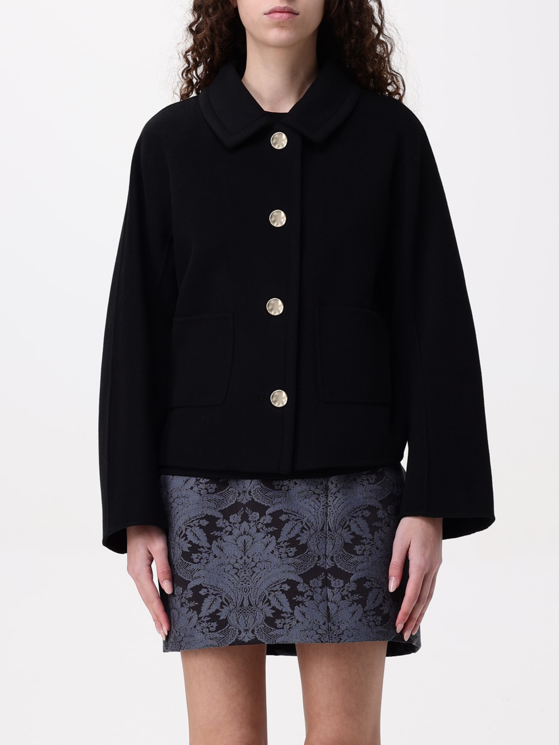'S MAX MARA GIACCA: Giacca Max Mara in lana vergine e seta , Nero - Img 1