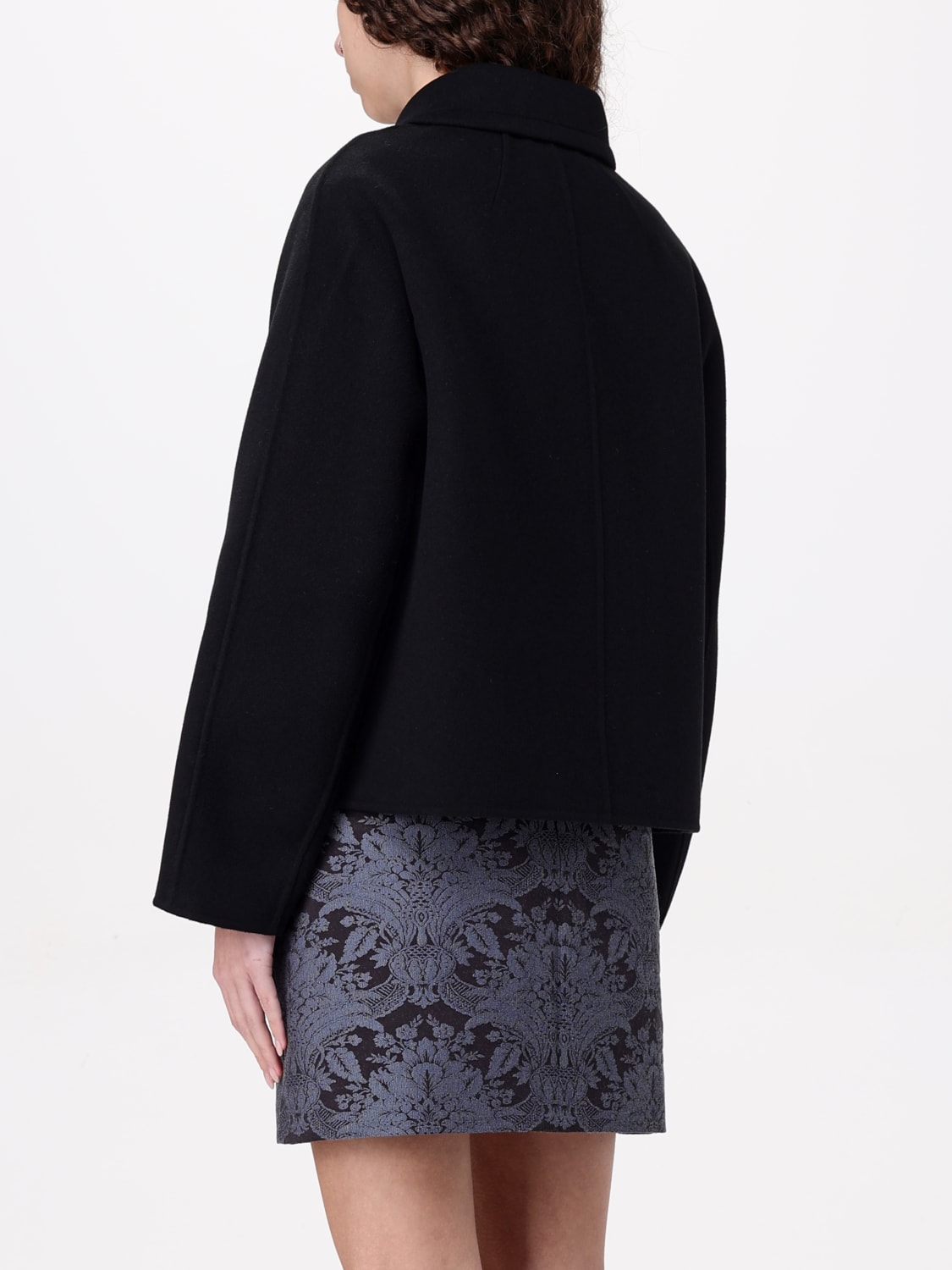 'S MAX MARA GIACCA: Giacca Max Mara in lana vergine e seta , Nero - Img 3