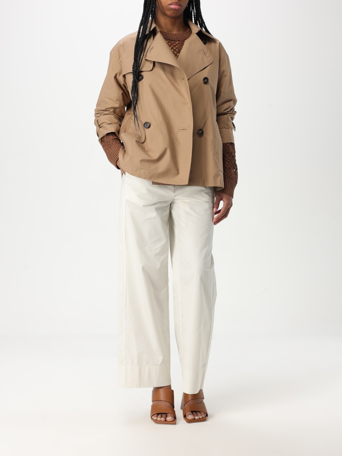 アウターその他 MAX MARA Women Outer 91746 2511081051 600 90052 BROWN Brown coat female | Max Mara
