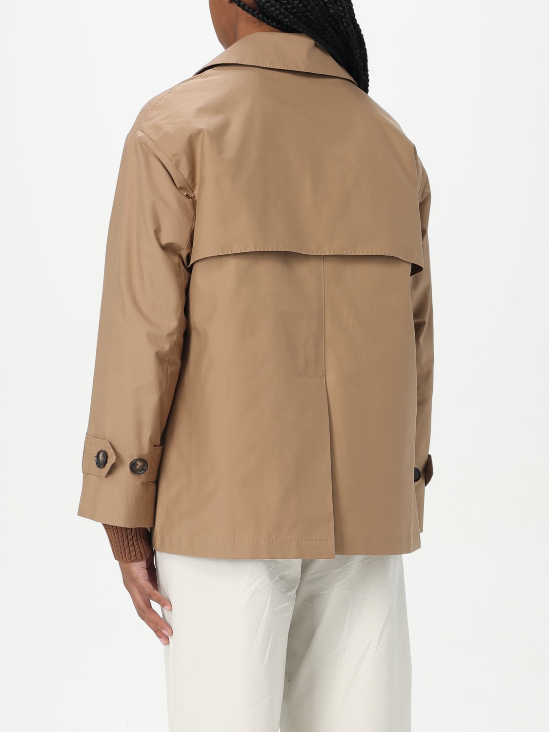 ジャケット Max Mara S Jackets Brown S MAX MARA: cotton blend trench coat - Brown | 'S Max Mara