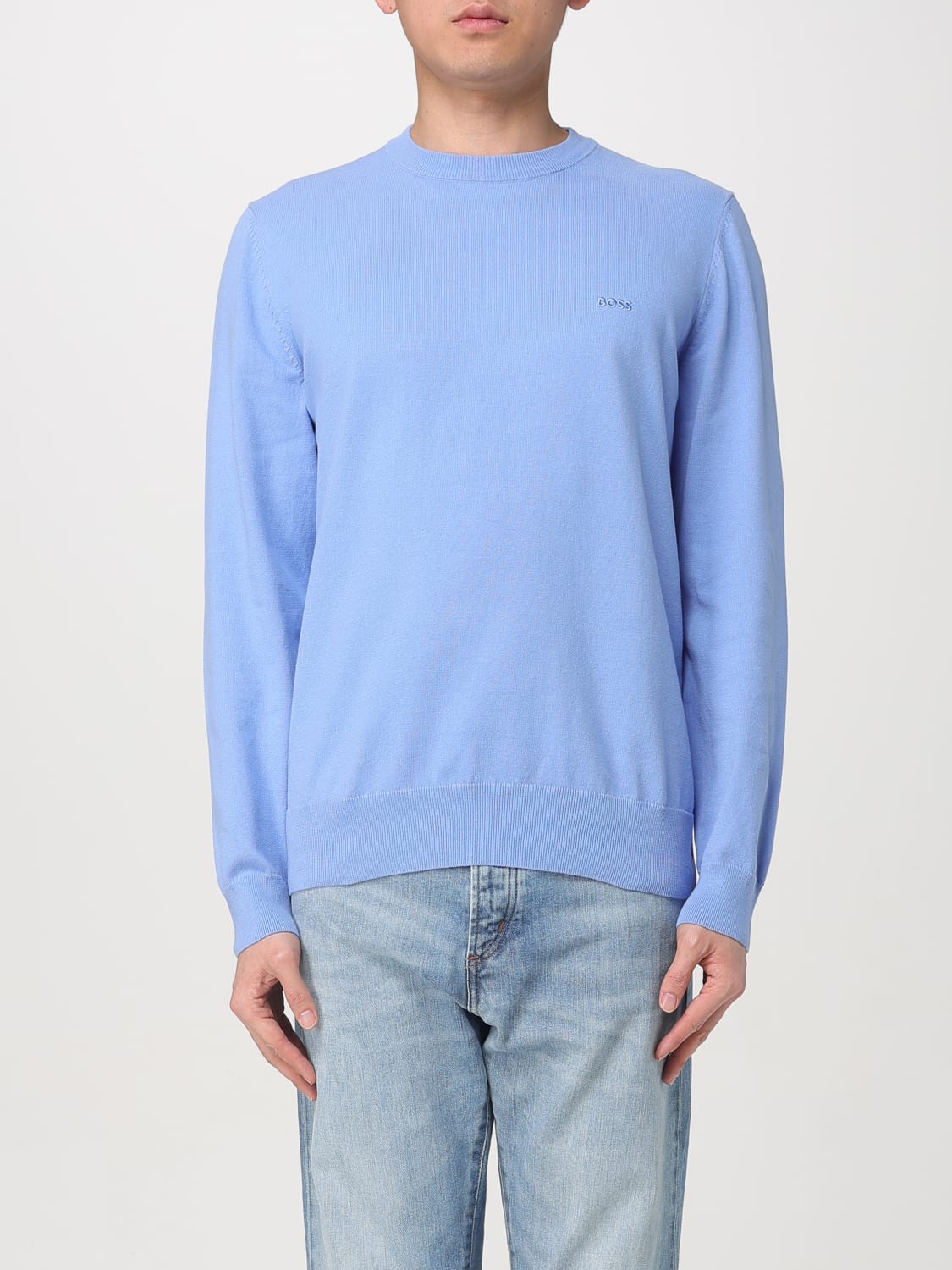 BOSS SWEATER: Sweater men Boss, Blue - Img 1