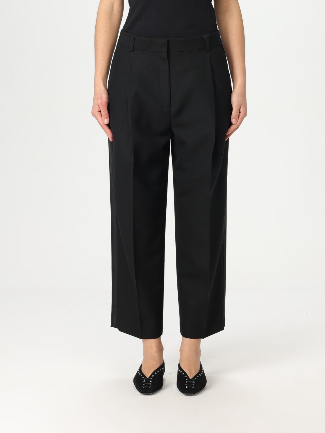パンツ TOTEME Woman Pants Black 251WRB0254FB0026 001 TOTEME: Pants woman - Black | Toteme pants 251WRB0254FB0026