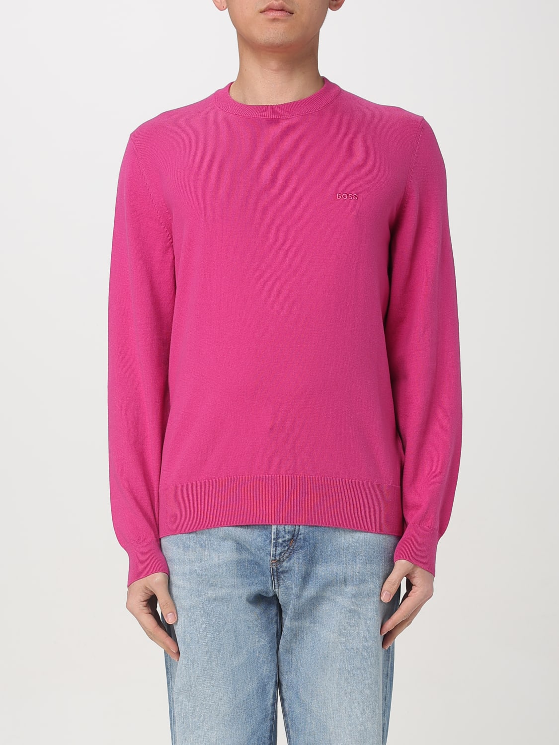 BOSS SWEATER: Sweater men Boss, Fuchsia - Img 1