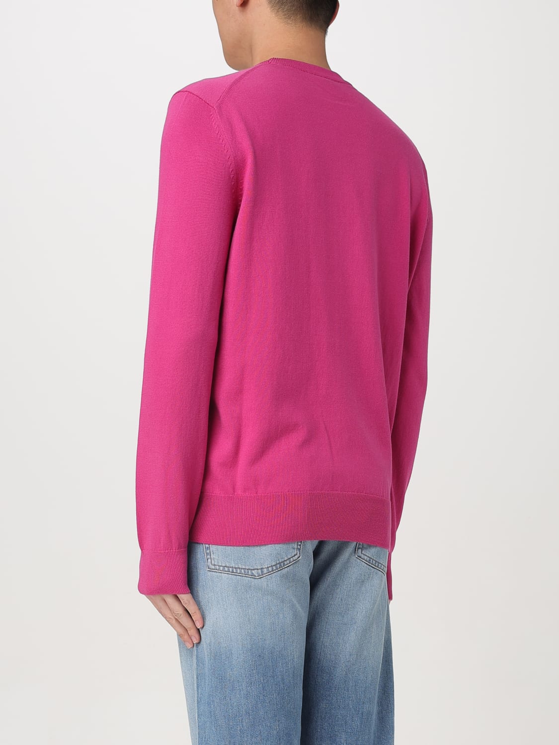 BOSS SWEATER: Sweater men Boss, Fuchsia - Img 2