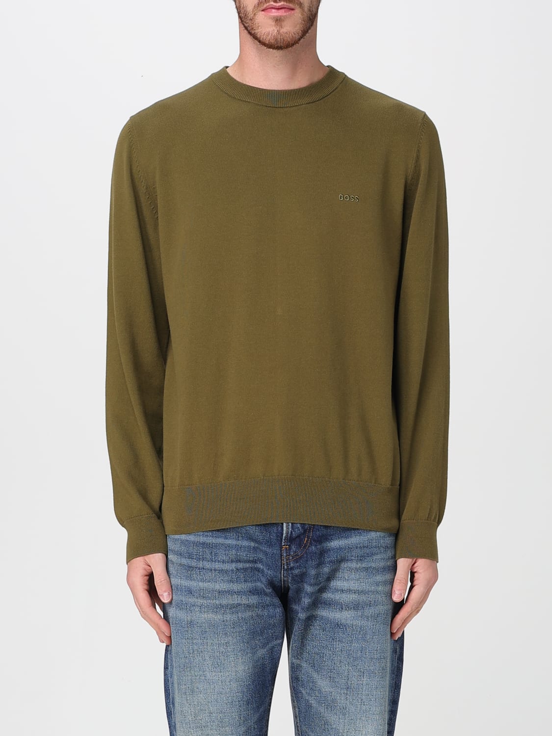 BOSS SWEATER: Sweater men Boss, Green - Img 1