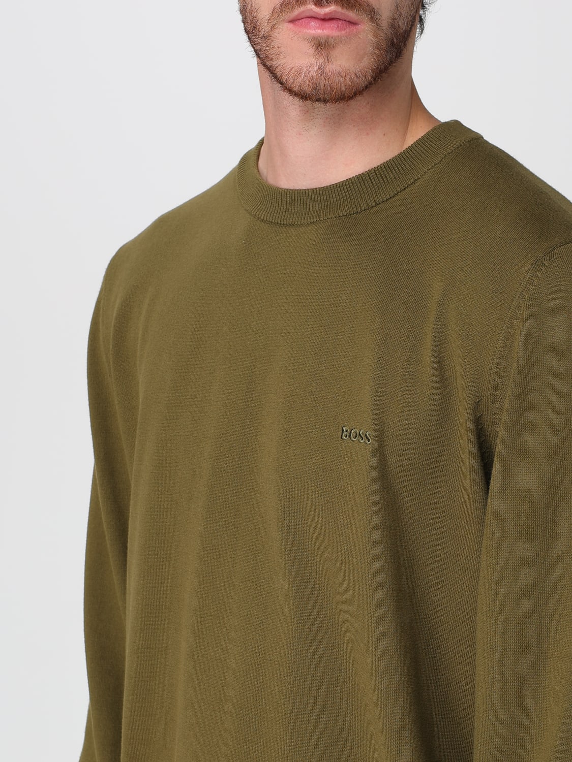 BOSS SWEATER: Sweater men Boss, Green - Img 3