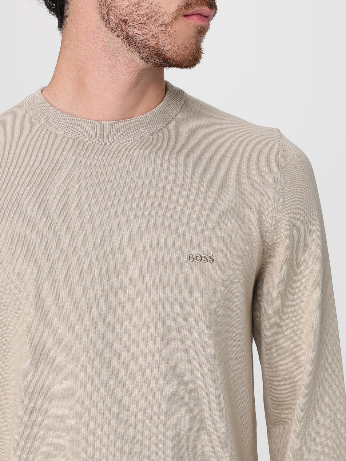 BOSS SWEATER: Sweater men Boss, Beige - Img 3