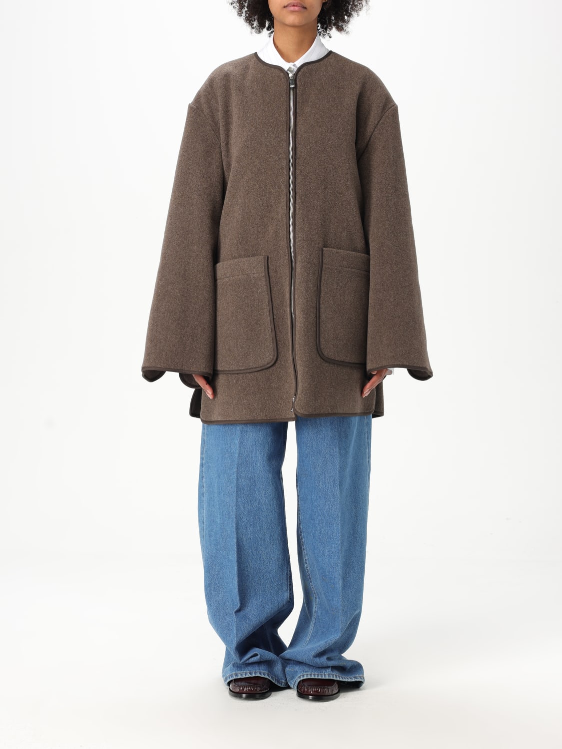 TOTEME: women's zip-up jacket - Grey | Toteme jacket