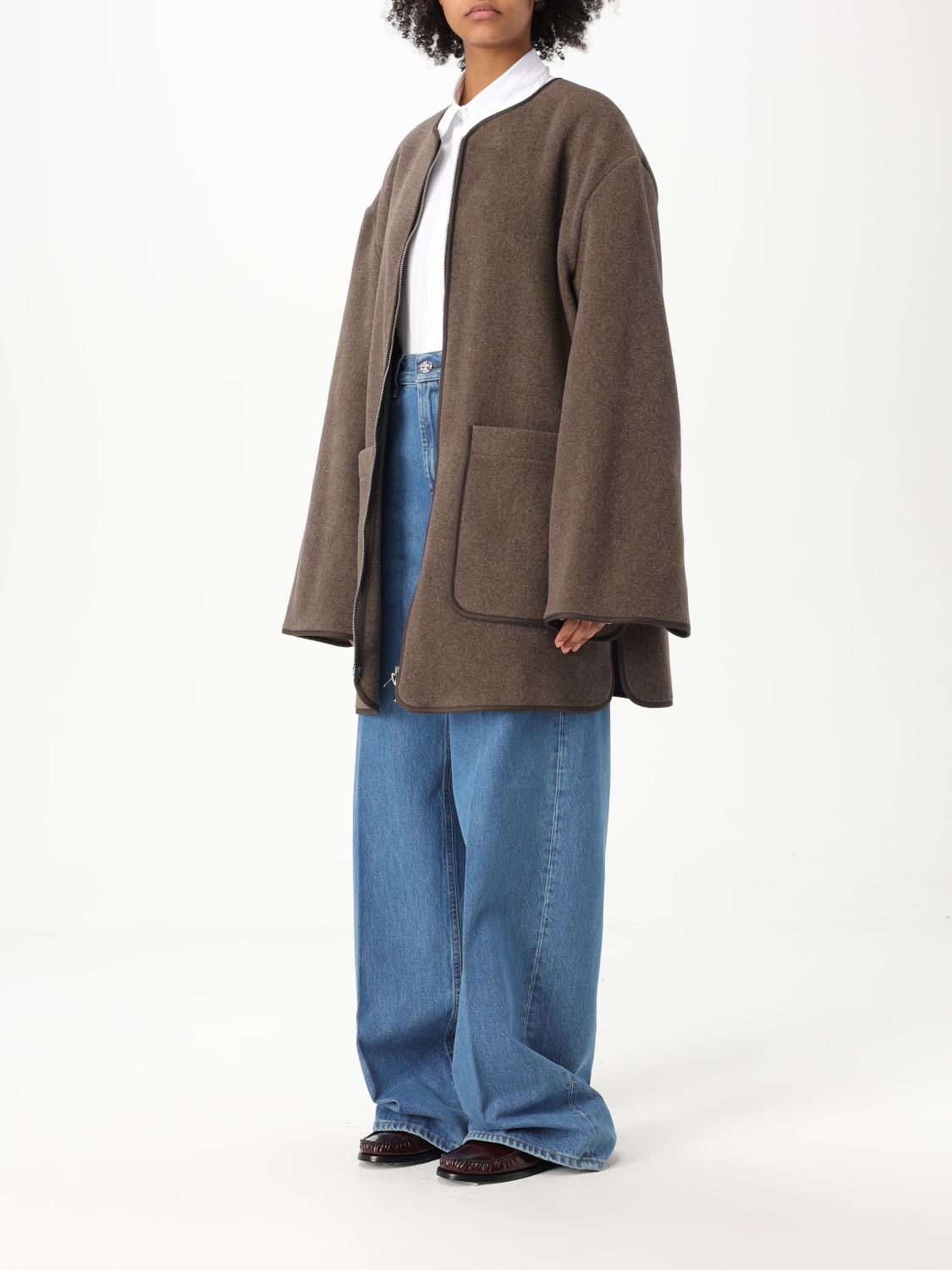 ジャケット TOTEME Woman Jacket Grey 251WRO4262FB0039 265 TOTEME: women's zip-up jacket - Grey | Toteme jacket
