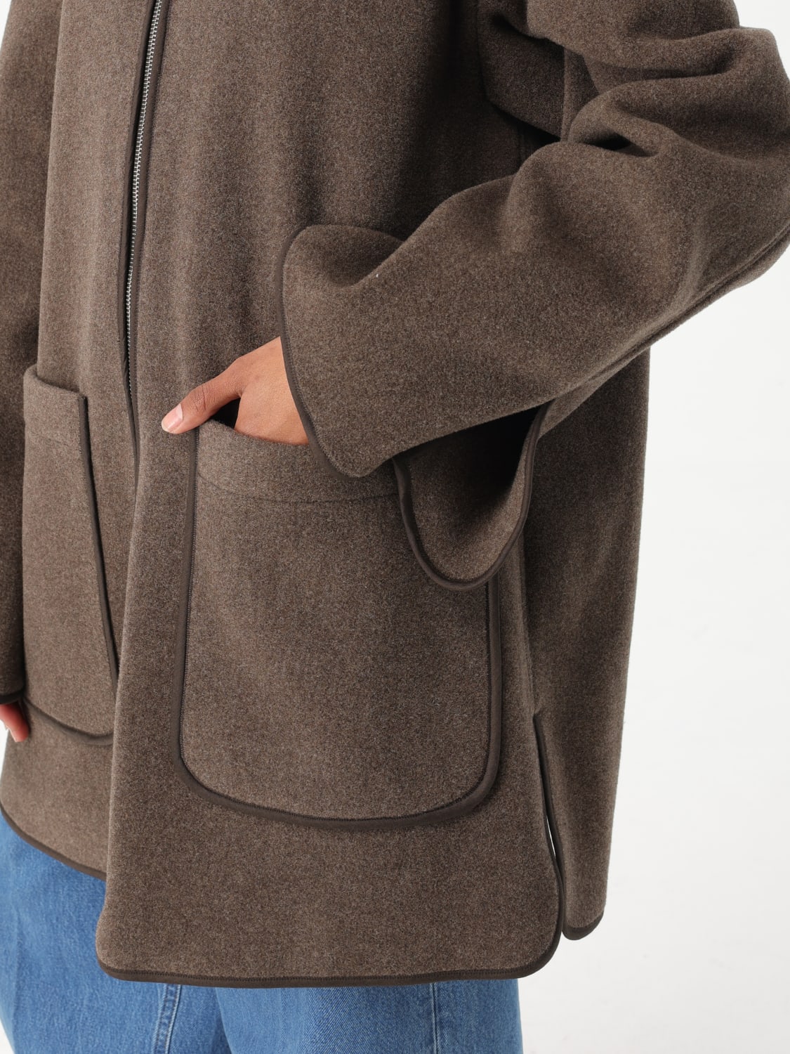 ジャケット TOTEME Woman Jacket Grey 251WRO4262FB0039 265 TOTEME: women's zip-up jacket - Grey | Toteme jacket